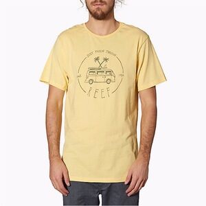 Reef Men's Sunlit Yellow Van Tee